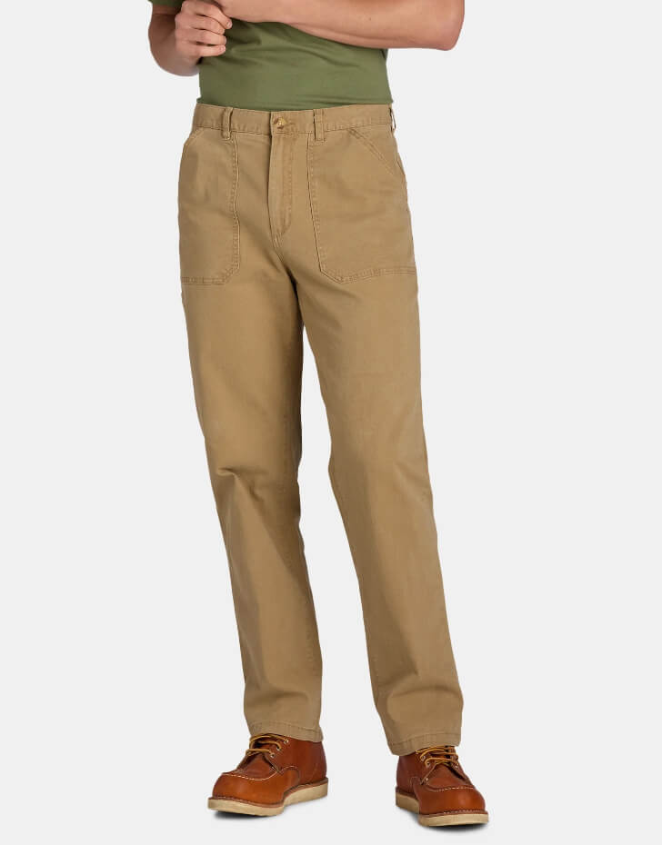 Men’s Straight Fit Utility Pants – Durable Cotton Blend with Functional Pockets by George