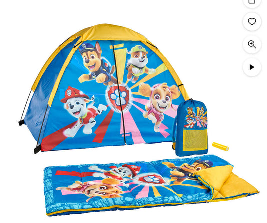 Nickelodeon Paw Patrol 4-Piece Child Indoor/Outdoor Unisex 4-Piece Camping Kit, Multi Color by Walmart