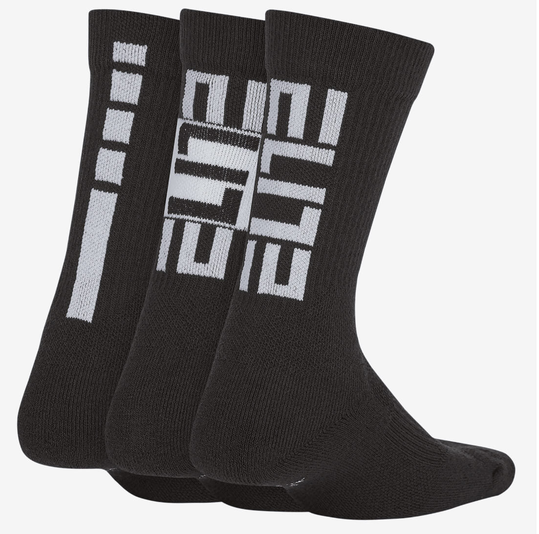 Nike Kids' Basketball Crew Socks (3 Pairs) Size M (5Y-7Y) by Walmart