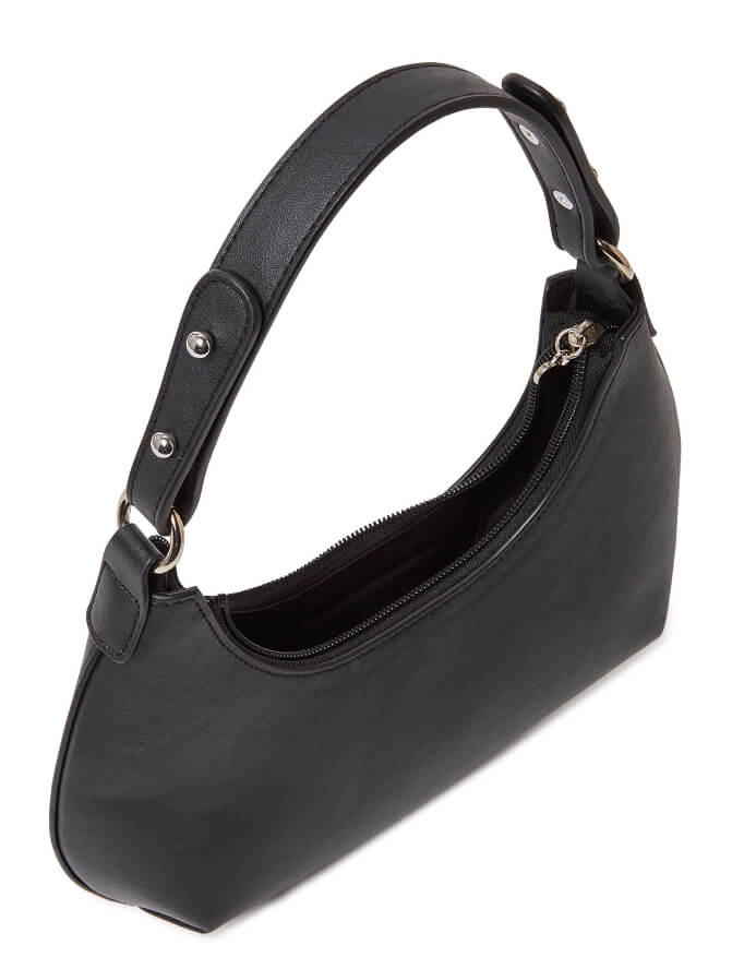 No Boundaries Women’s Joyful Expression Shoulder Bag Black by Walmart