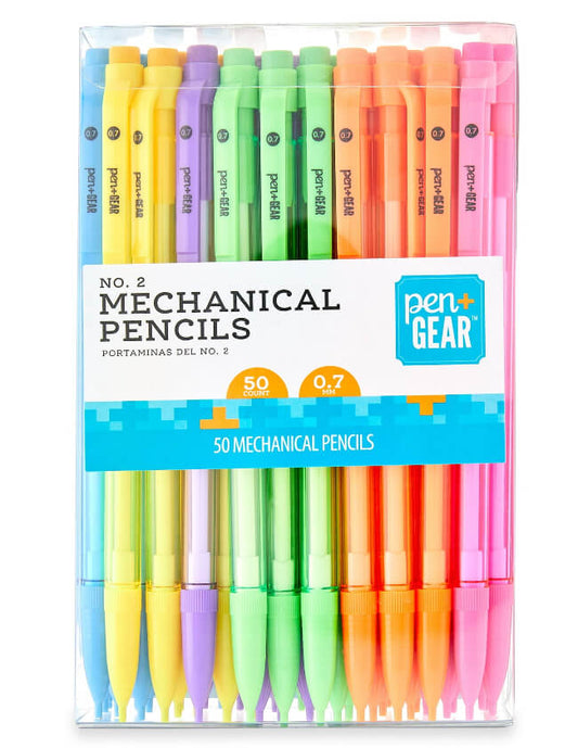 #2 Mechanical Pencils, Medium Point, 0.7 mm, 50 Pack by Walmart