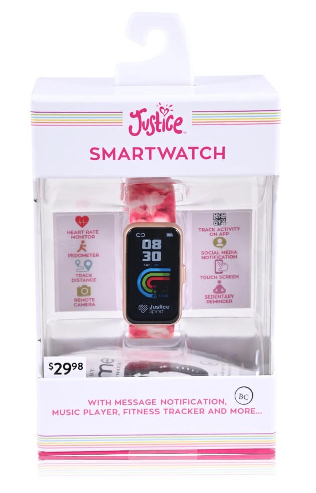 Justice Unisex Tween Smart Watch with Silicone Strap by Justice