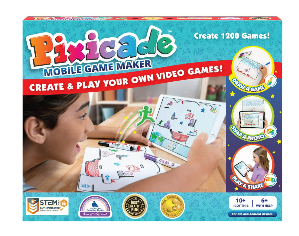 Pixicade – Fun Learning Toy That Turns Drawings into Playable Video Games for Kids & Teens by Pixicade