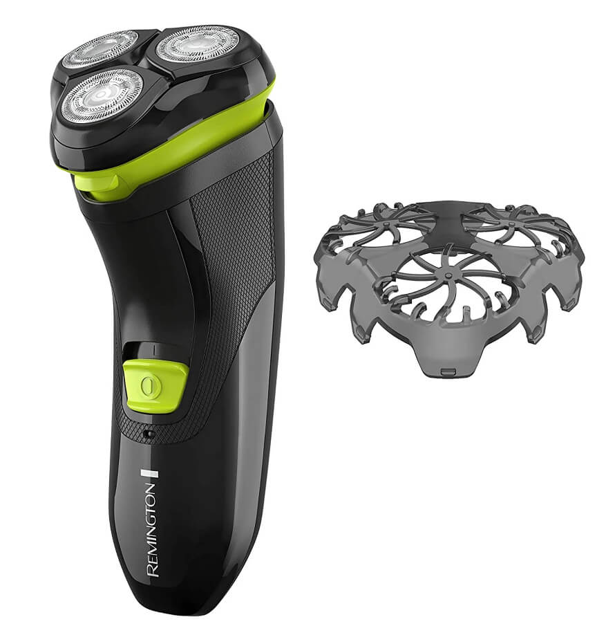 REMINGTON® UltraStyle Rechargeable Rotary Shaver – Dual Flex Technology & Stubble Attachment by Remington