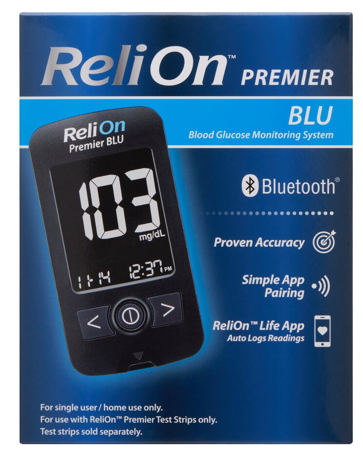 ReliOn Premier Blu Blood Glucose Monitoring System by Nikki