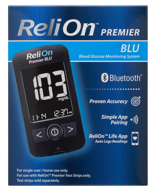 ReliOn Premier Blu Blood Glucose Monitoring System by Nikki