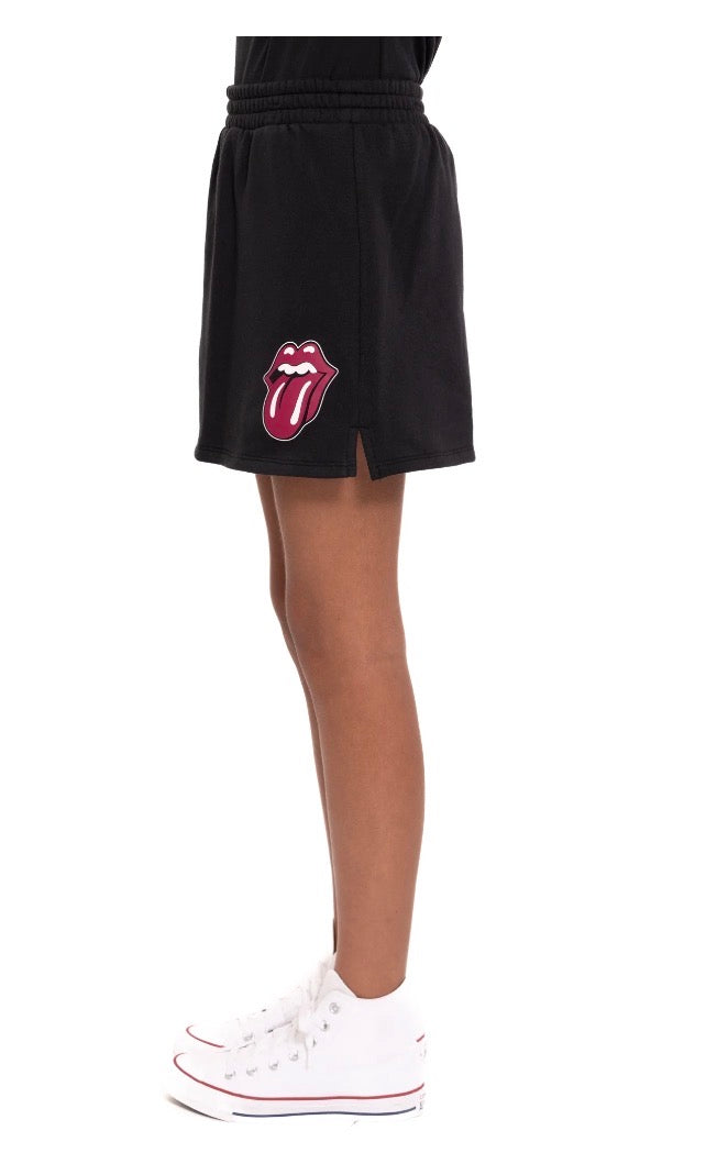 Rolling Stones Girls Fleece Skort With Tongue Logo Size 4 To 16 by Rolling Stones