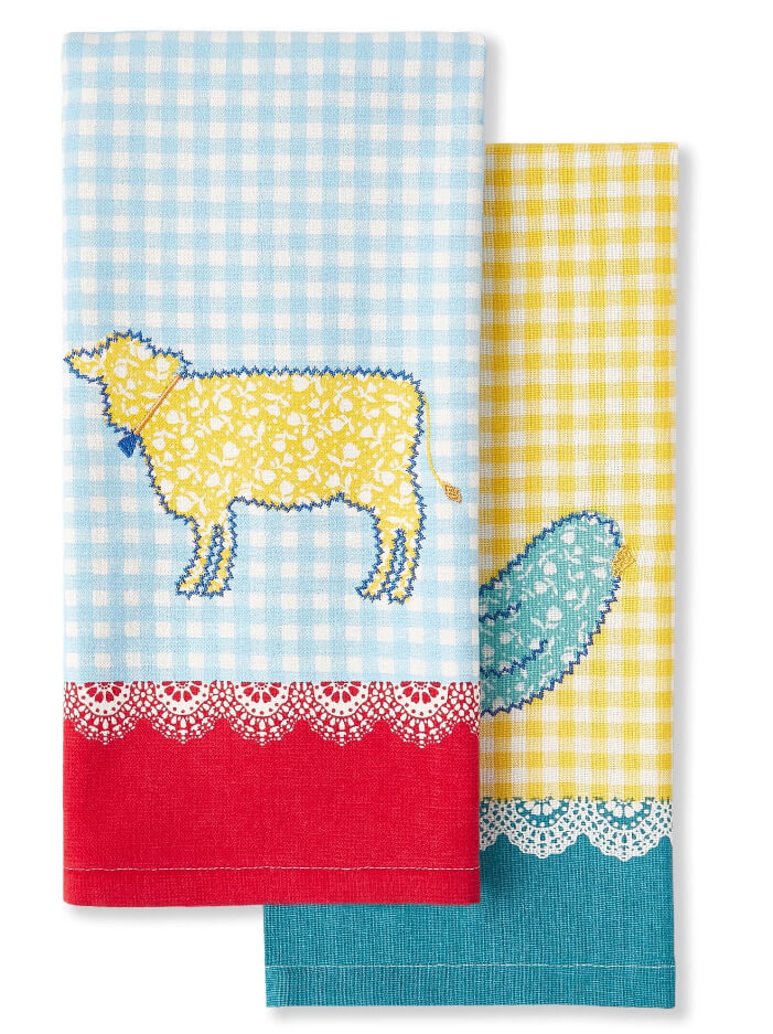 The Pioneer Woman Animals Kitchen Towel Set, Multicolor, 16"W x 28"L, 2 Piece by Walmart