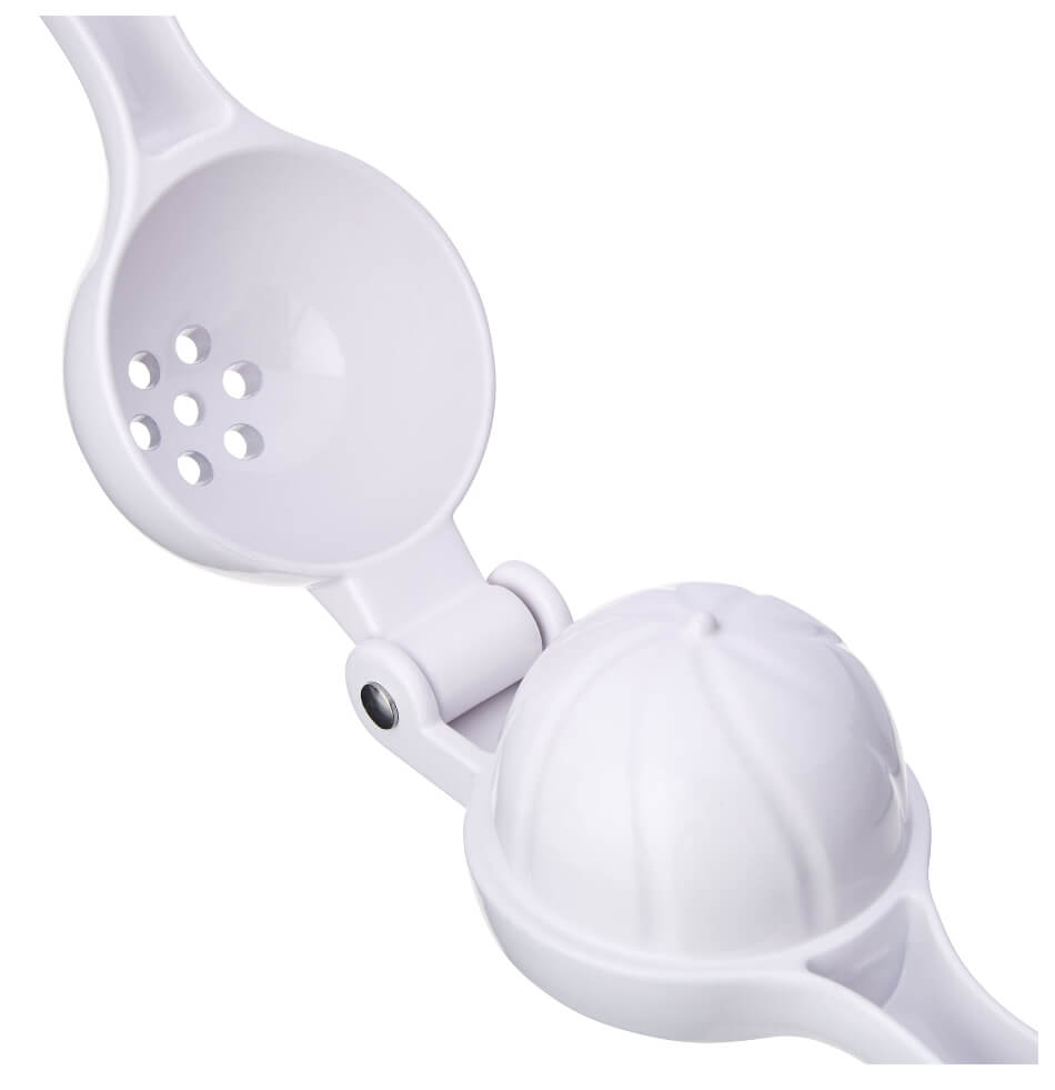 The Pioneer Woman Garden Party Handheld Cast Citrus Fruit Press Juicer with Filter, White by Walmart
