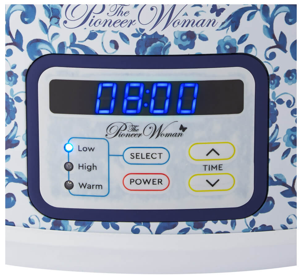 The Pioneer Woman Scroll Floral 6-Quart Digital Slow Cooker by Walmart