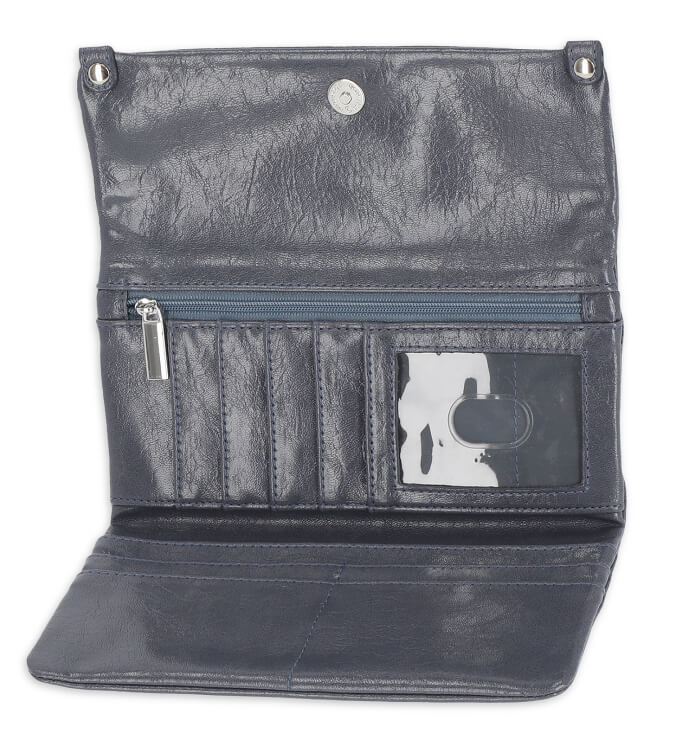 Time and Tru Women's Farrah Flap Front Wallet Vinyl by Walmart