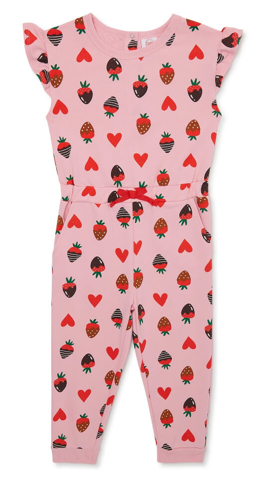 Toddler Girl Valentine Romper by Wonder Nation