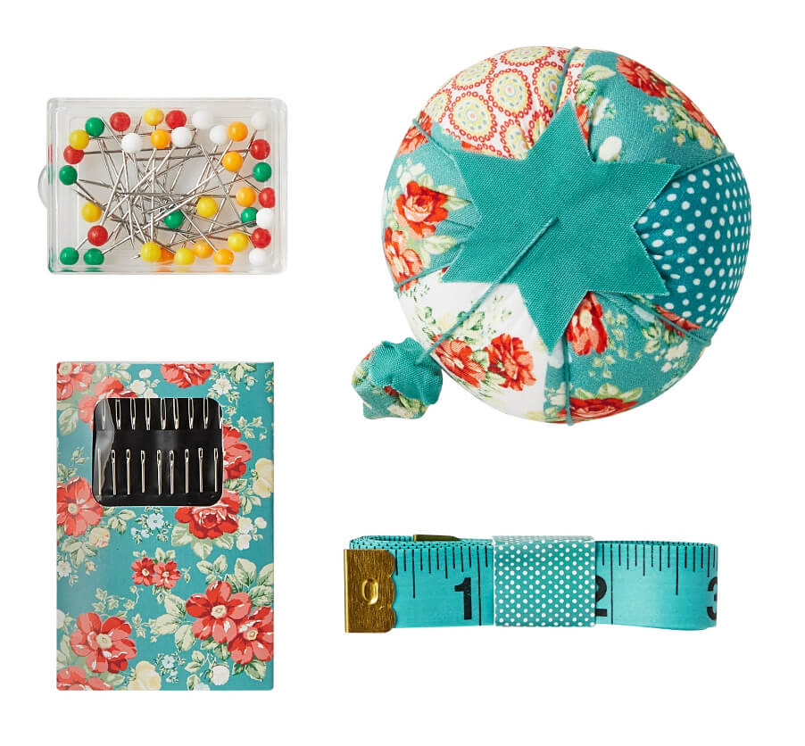 The Pioneer Woman Sewing Kit – Portable 12-Piece Set with Floral Carrying Case by Walmart