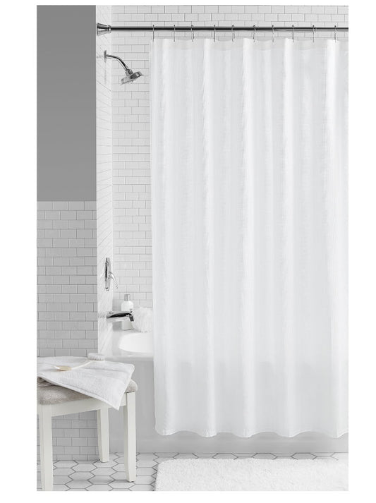 Mainstays Waffle Weave Textured Fabric Shower Curtain by Walmart