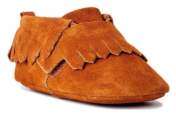 Wonder Nation Baby Boys Suede Moccasin Booties by Wonder Nation