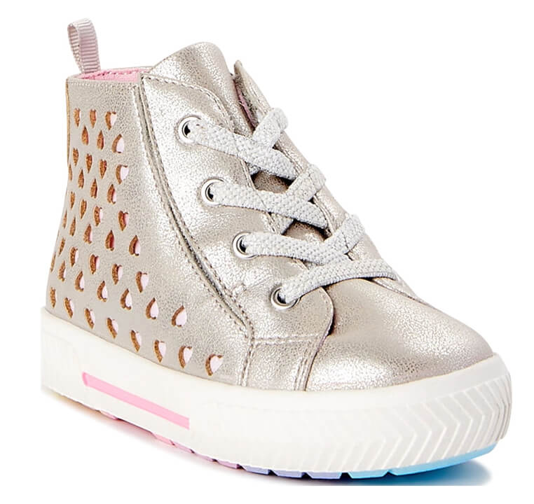 Wonder Nation Baby Girl Heart High Top Sneaker by Wonder Nation