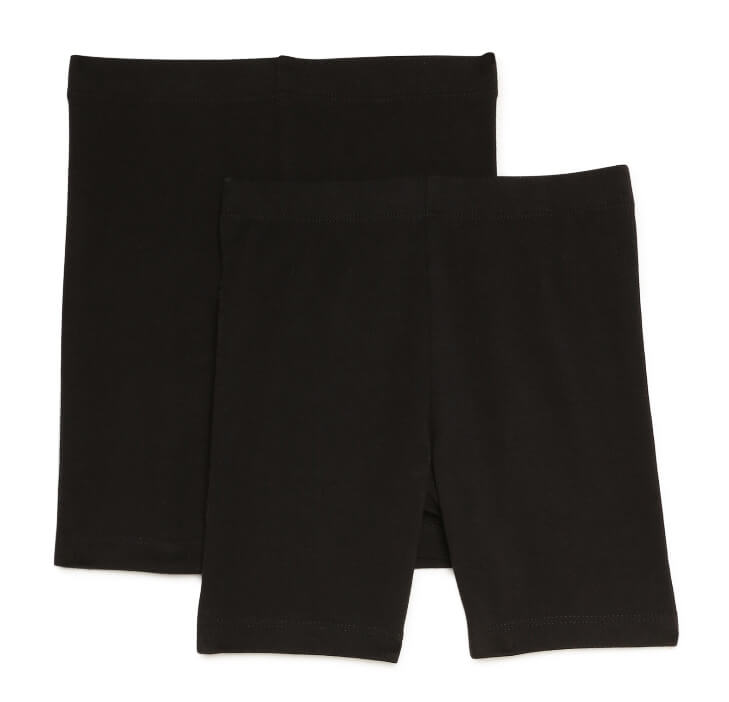 Wonder Nation Girls Bike Shorts, 2-Pack by Walmart