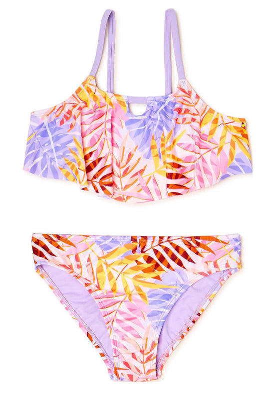 Wonder Nation Girls Lush Leaf 2-Piece Bikini Swimsuit by Wonder Nation