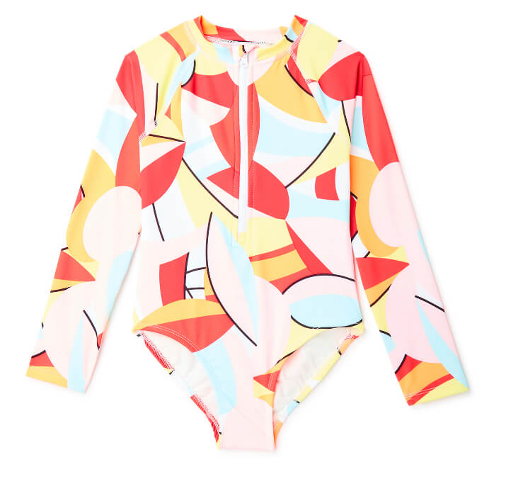 Wonder Nation Girls Surf Swimsuit One-Piece, Various by Wonder Nation