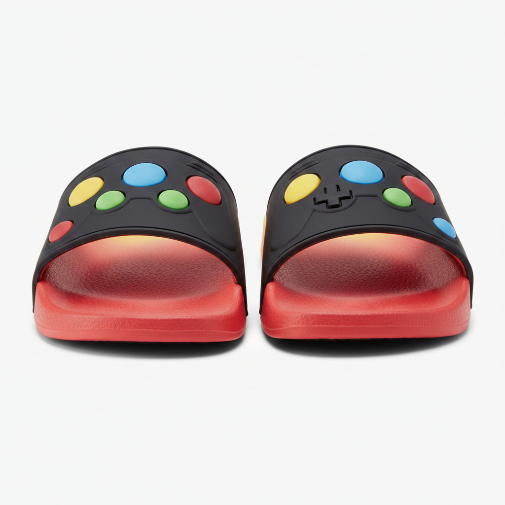 Wonder Nation Little and Big Boys Game Slide Sandals by Wonder Nation