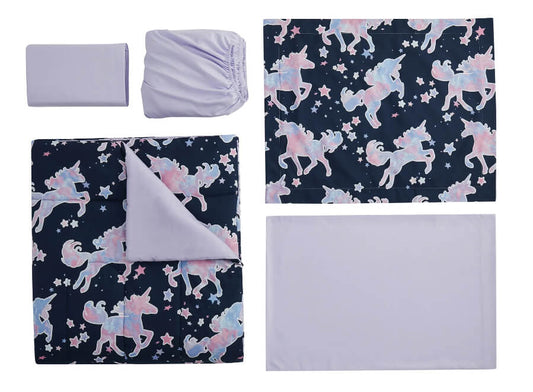 Your Zone Glow in the Dark Unicorn Bed in a Bag – Twin & Full Sizes, Soft Microfiber, Machine Washable by Your Zone