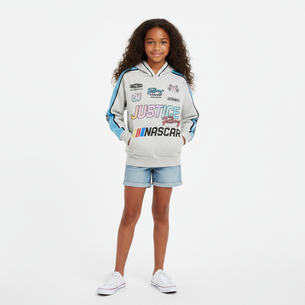 Justice NASCAR Hoodie Lifestyle Shot