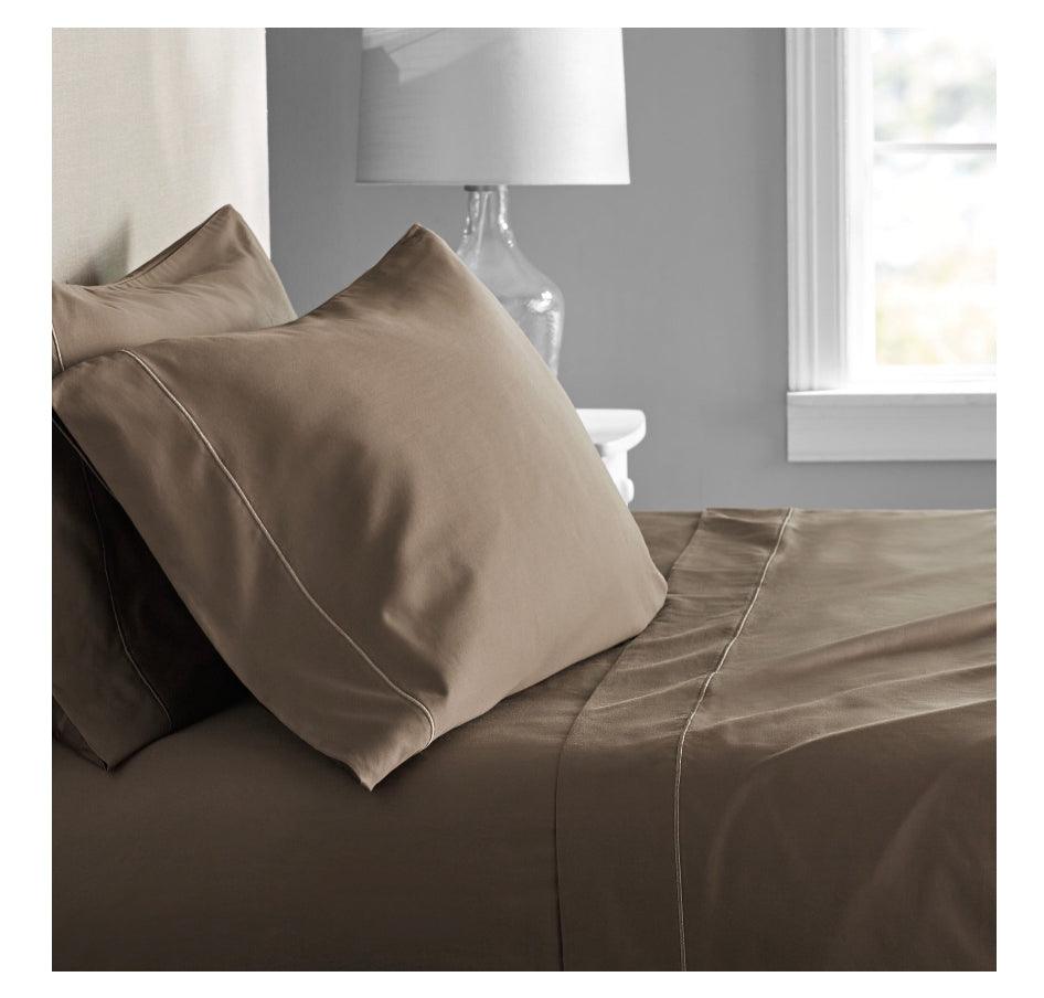 Hotel Style 600 Thread Count 100% Luxury Cotton Pillowcases, King, Manatee Grey, 1-Pair by Nikki
